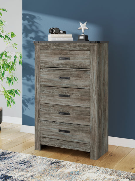 Nashville Furniture Outlets - Ashley Furniture - Frandern Bedroom - Full Panel Bed with Storage / Black/Gray - B4480B24