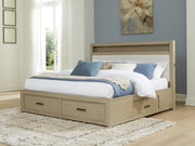 Nashville Furniture Outlets - Ashley Furniture - Calmoro Bedroom - Queen Bookcase Bed / Gray - B602B4