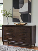 Nashville Furniture Outlets - Ashley Furniture - Dantenton Bedroom - Dresser / Merlot - B611-31