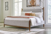 Nashville Furniture Outlets - Ashley Furniture - Lyncott Bedroom - King Upholstered Bed / Brown - B615B6
