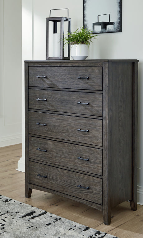 Nashville Furniture Outlets - Ashley Furniture - Montillan Bedroom - Dresser and Mirror / Grayish Brown - B651B1