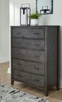 Nashville Furniture Outlets - Ashley Furniture - Montillan Bedroom - Dresser and Mirror / Grayish Brown - B651B1