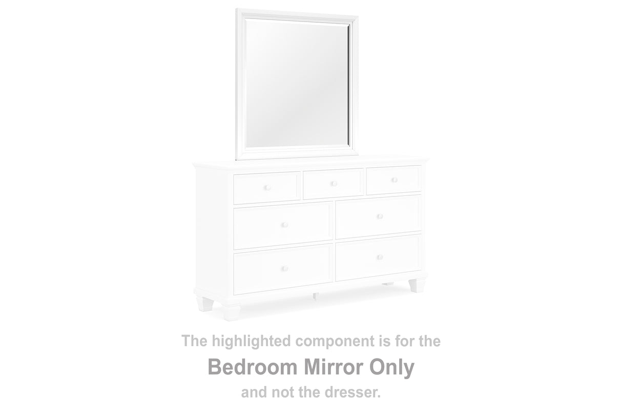 Nashville Furniture Outlets - Ashley Furniture - Fortman Bedroom - Bedroom Mirror / White - B680-36