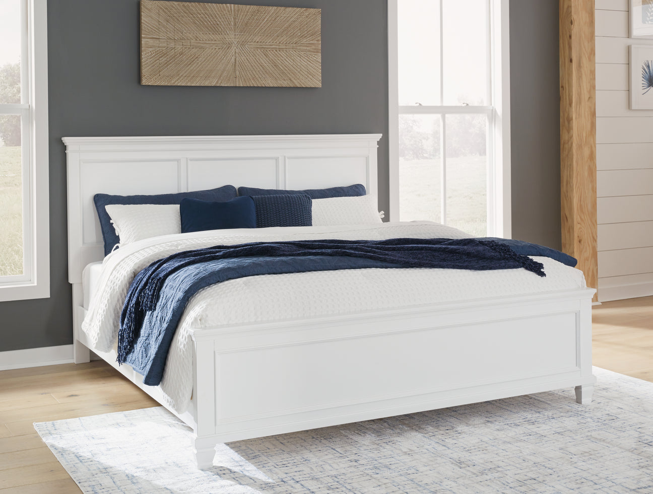 Nashville Furniture Outlets - Ashley Furniture - Fortman Bedroom - Twin Panel Storage Bed / White - B680B24