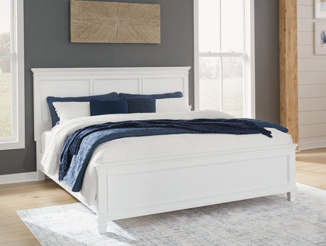 Nashville Furniture Outlets - Ashley Furniture - Fortman Bedroom - Twin Panel Storage Bed / White - B680B24