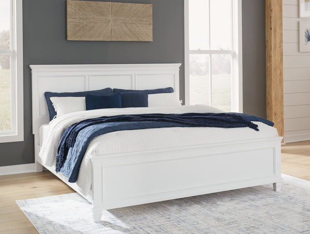 Nashville Furniture Outlets - Ashley Furniture - Fortman Bedroom - Twin Panel Storage Bed / White - B680B24