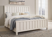 Nashville Furniture Outlets - Ashley Furniture - Shaybrock Bedroom - King Panel Bed / Antique White - B683B6