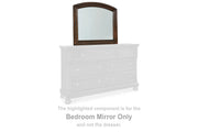 Nashville Furniture Outlets - Ashley Furniture - Porter Bedroom - Bedroom Mirror / Rustic Brown - B697-36