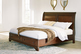 Nashville Furniture Outlets - Ashley Furniture - Trellington Bedroom - Queen Sleigh Storage Bed / Brown - B716B1