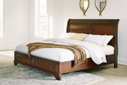 Nashville Furniture Outlets - Ashley Furniture - Trellington Bedroom - Queen Sleigh Storage Bed / Brown - B716B1