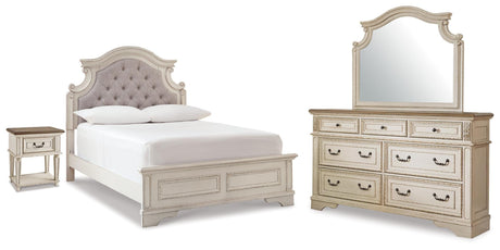 Nashville Furniture Outlets - Ashley Furniture - Realyn King Panel Bed, Dresser, Mirror and Nightstand - King Panel Bed, Dresser, Mirror and Nightstand - B743B78