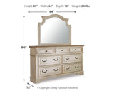 Realyn King Panel Bed, Dresser, Mirror and Nightstand