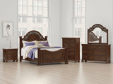 Nashville Furniture Outlets - Ashley Furniture - Lavinton Bedroom - Queen Poster Bed / Brown - B764B5