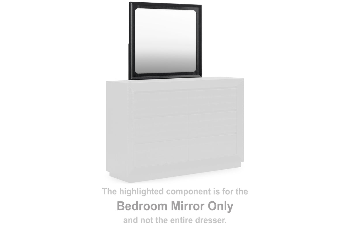 Nashville Furniture Outlets - Ashley Furniture - Londer Bedroom - Bedroom Mirror / Black - B768-36