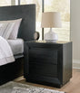 Nashville Furniture Outlets - Ashley Furniture - Londer Bedroom - Two Drawer Night Stand / Black - B768-92