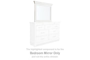 Nashville Furniture Outlets - Ashley Furniture - Kanwyn Bedroom - Bedroom Mirror / Whitewash - B777-36