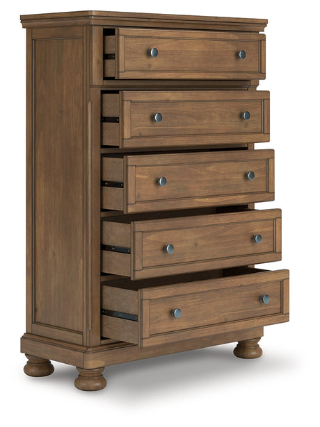 Nashville Furniture Outlets - Ashley Furniture - Feddinger Bedroom - Queen Sleigh Bed / Medium Brown - PCB779B14