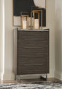 Nashville Furniture Outlets - Ashley Furniture - Arkenton Bedroom - Two Drawer Night Stand / Grayish Brown/White - B786-92
