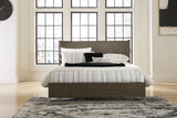 Nashville Furniture Outlets - Ashley Furniture - Arkenton Bedroom - California King Panel Bed / Grayish Brown - B786B5