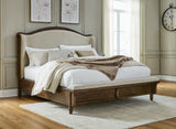 Nashville Furniture Outlets - Ashley Furniture - Sturlayne Bedroom - California King Upholstered Panel Bed / Brown - B787B5