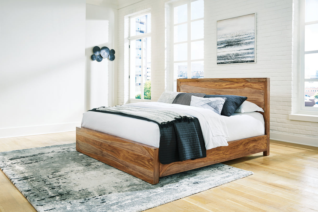 Nashville Furniture Outlets - Ashley Furniture - Dressonni Bedroom - California King Panel Bed / Brown - B790B5
