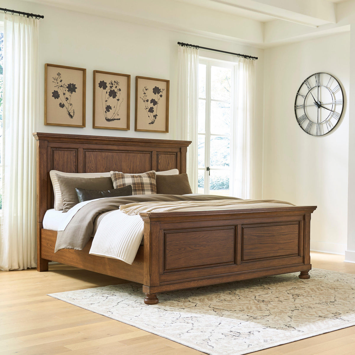 Nashville Furniture Outlets - Ashley Furniture - Zackaryn Bedroom - California King Panel Bed - PCB807B8