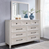 Nashville Furniture Outlets - Ashley Furniture - Darbonton Bedroom - Dresser and Mirror / Dove White - PCB853B1