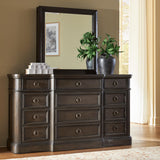 Nashville Furniture Outlets - Ashley Furniture - Wickenger Bedroom - Dresser and Mirror / Dark Brown - PCB889B1