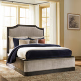 Nashville Furniture Outlets - Ashley Furniture - Wickenger Bedroom - Queen Upholstered Panel Bed / Dark Brown - PCB889B2