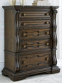 Nashville Furniture Outlets - Ashley Furniture - Maylee Bedroom - California King Upholstered Bed / Dark Brown - B947B5
