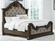 Nashville Furniture Outlets - Ashley Furniture - Maylee Bedroom - California King Upholstered Bed / Dark Brown - B947B5
