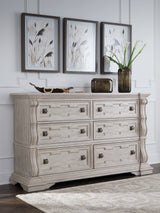 Nashville Furniture Outlets - Ashley Furniture - Bruchandi Bedroom - Dresser / Antique White - PCB948-31