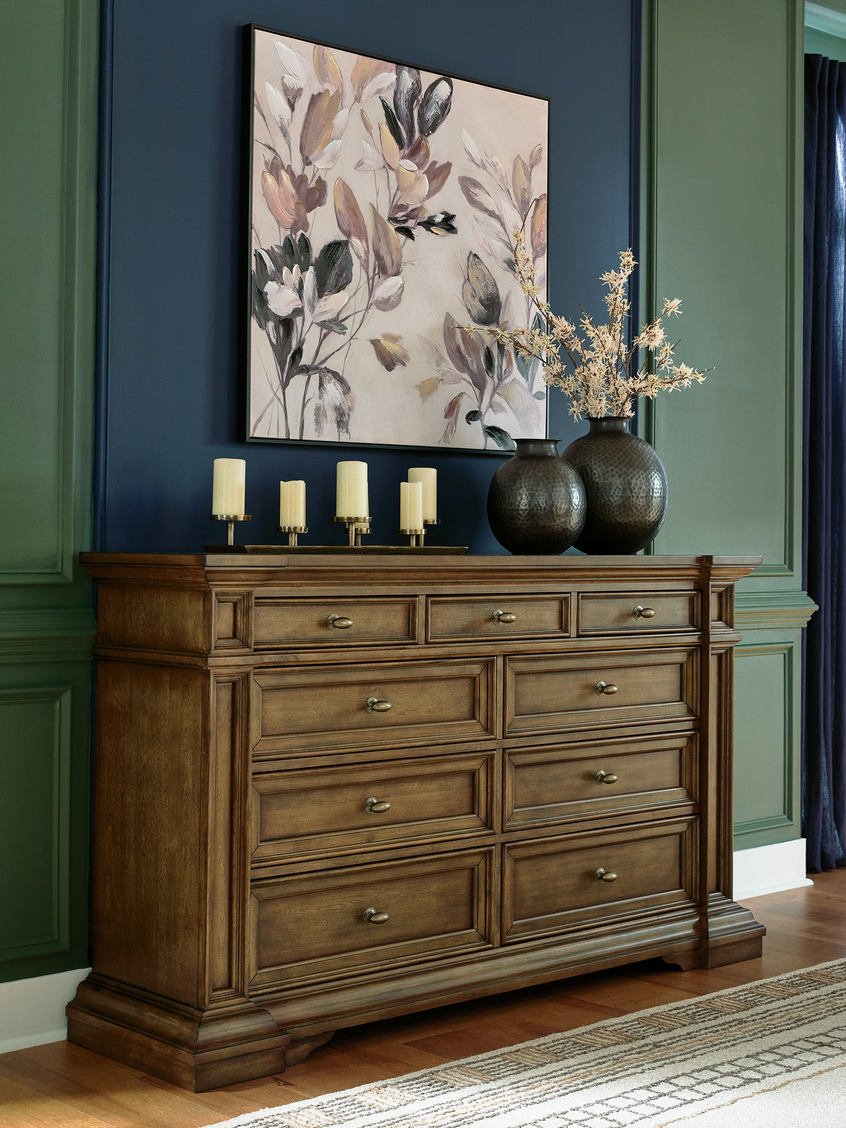 Nashville Furniture Outlets - Ashley Furniture - Frantanna Bedroom - Dresser / Brown - PCB949-31