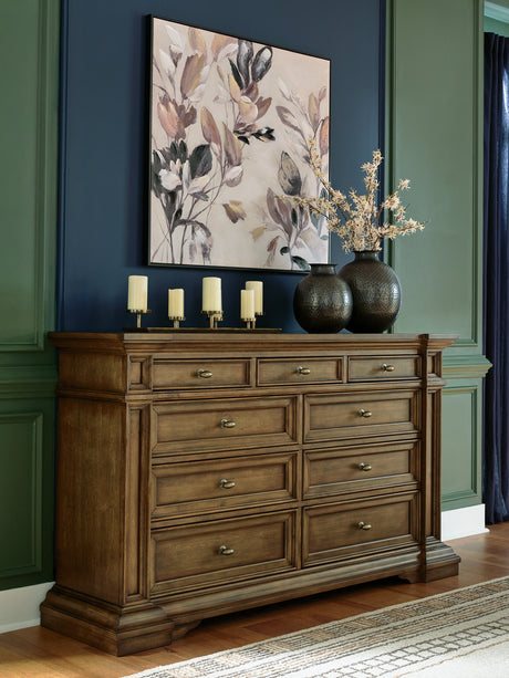 Nashville Furniture Outlets - Ashley Furniture - Frantanna Bedroom - Dresser / Brown - PCB949-31