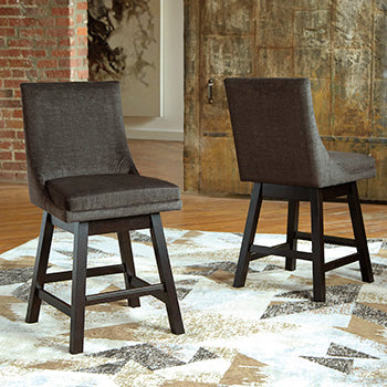 Nashville Furniture Outlets - Ashley Furniture - Tallenger Dining Room - Counter Height Bar Stool (Set of 2) / Light Gray - D380-424X2