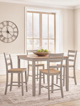 Nashville Furniture Outlets - Ashley Furniture - Harperfeld Dining Room - DRM Counter Table Set (5/CN) - PCD403-223