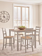 Nashville Furniture Outlets - Ashley Furniture - Harperfeld Dining Room - DRM Counter Table Set (5/CN) - PCD403-223