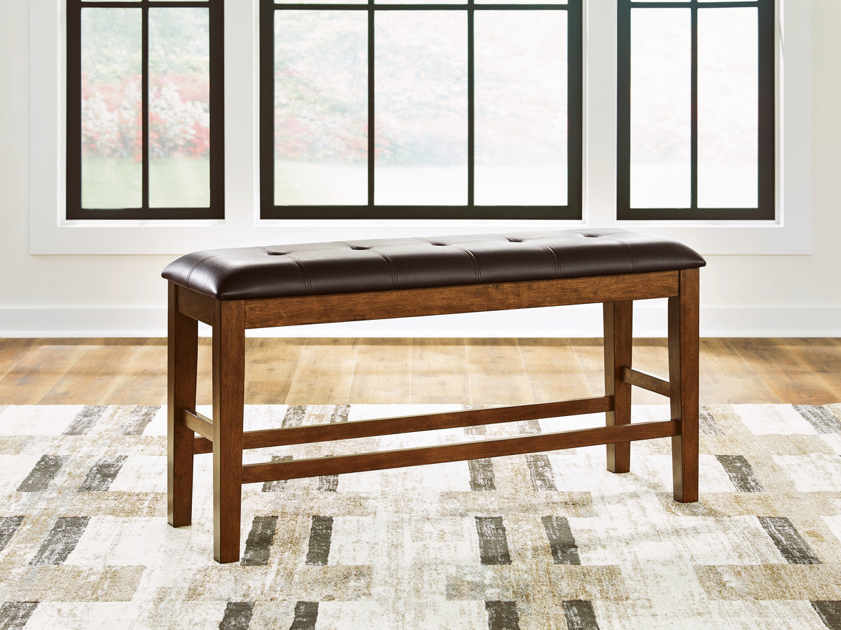 Nashville Furniture Outlets - Ashley Furniture - Ralene Dining Room - DBL Counter UPH Bench (1/CN) / Medium Brown - D594-09