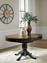Nashville Furniture Outlets - Ashley Furniture - Clorazi Dining Room - Oval DRM Butterfly EXT Table - PCD619-48