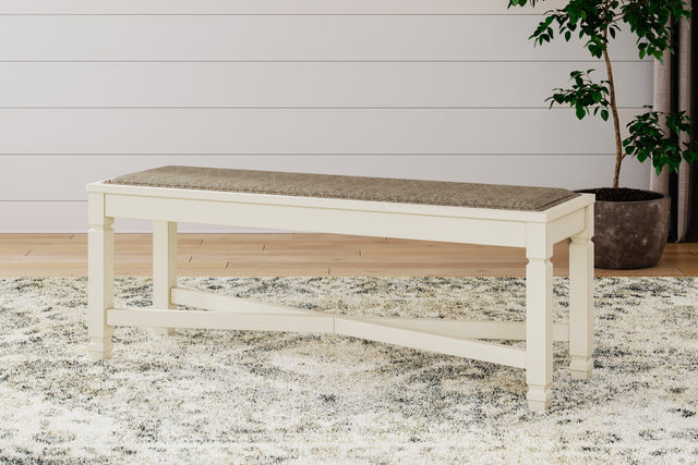 Nashville Furniture Outlets - Ashley Furniture - Bolanburg Dining Bench - Large UPH Dining Room Bench / Two-tone / 50"W x 15"D x 20"H - D647-00