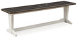 Nashville Furniture Outlets - Ashley Furniture - Darborn Dining Room - Dining Table / Gray/Brown / 40"W x 78"D x 30"H - D796D3