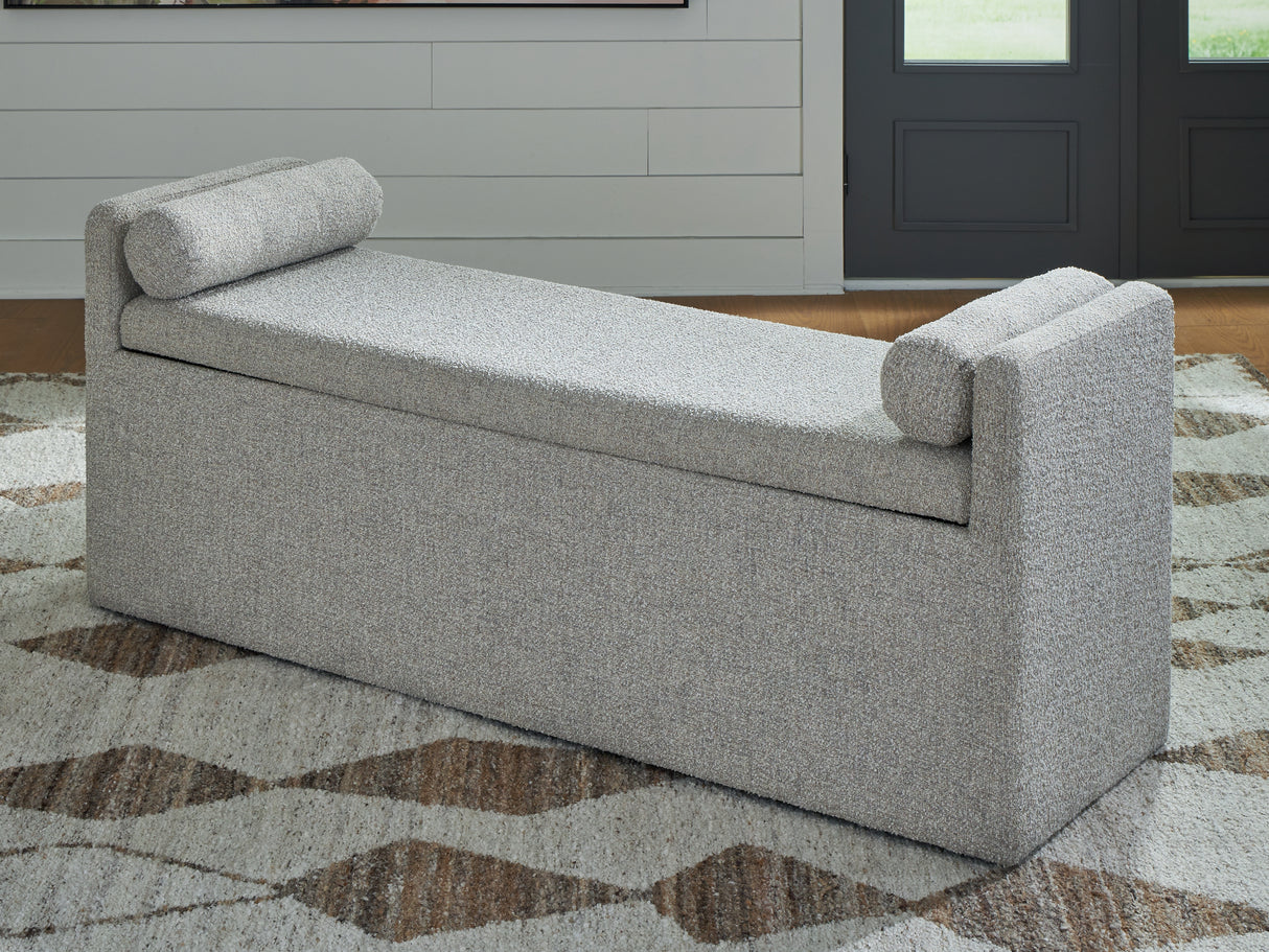 Nashville Furniture Outlets - Ashley Furniture - Galliden Dining Room - Large UPH Dining Room Bench / Beige - D841-00