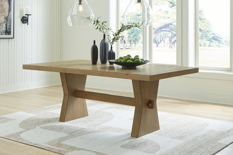 Nashville Furniture Outlets - Ashley Furniture - Galliden Dining Room - RECT Dining Room EXT Table / Black/Brown - D841-55