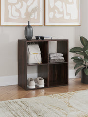 Nashville Furniture Outlets - Ashley Furniture - Glosmount Four Cube Organizer - Four Cube Organizer / Cherry/Light Brown - EA1055-2X2