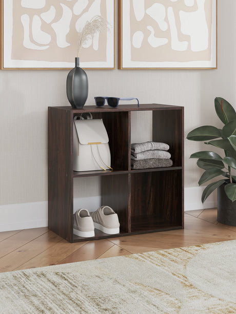 Nashville Furniture Outlets - Ashley Furniture - Glosmount Four Cube Organizer - Four Cube Organizer / Cherry/Light Brown - EA1055-2X2