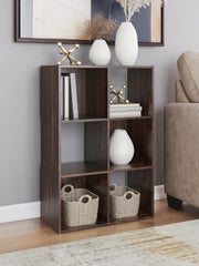 Nashville Furniture Outlets - Ashley Furniture - Glosmount Six Cube Organizer - Six Cube Organizer / Cherry/Light Brown - EA1055-3X2