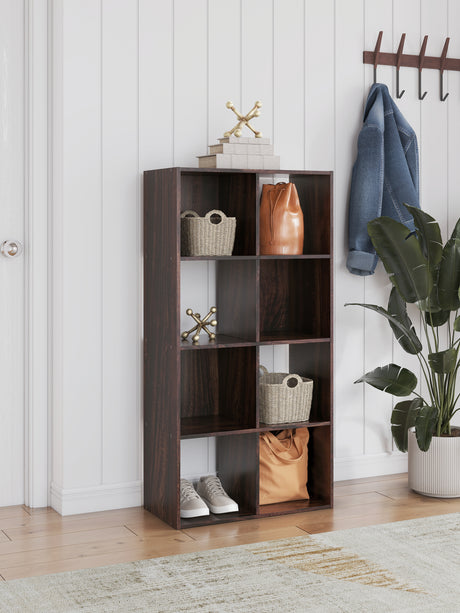Nashville Furniture Outlets - Ashley Furniture - Glosmount Eight Cube Organizer - Eight Cube Organizer / Cherry/Light Brown - EA1055-4X2