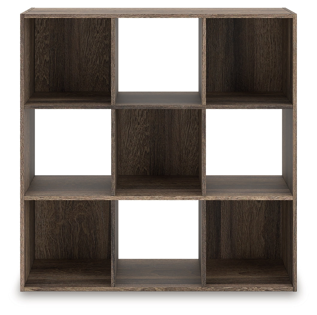 Nashville Furniture Outlets - Ashley Furniture - Shallifer Nine Cube Organizer - Nine Cube Organizer / Brown - EA1104-3X3
