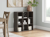 Nashville Furniture Outlets - Ashley Furniture - Piperton Nine Cube Organizer - Nine Cube Organizer / Charcoal - EA5514-3X3