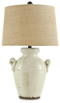 Nashville Furniture Outlets - Ashley Furniture - Emelda Lighting - Table Lamp (Set of 2) / Cream - L100664X2